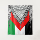 Tenture Keffiyeh Écharpe palestinienne tissu traditionnel (Devant)