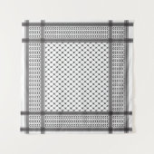 Tenture Keffiyeh Motif palestinien (Devant (Horizontal))