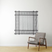Tenture Keffiyeh Motif palestinien (En situation (horizontale))