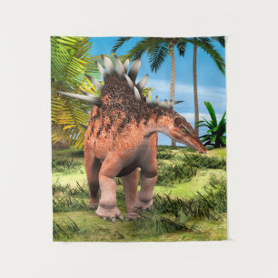 Tenture Kentrosaurus Dinosaure Jungle Art Préhistorique