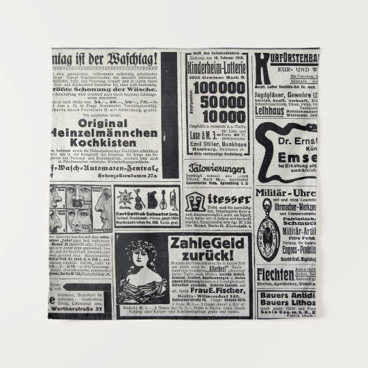 Tenture Kiev historique : Illustration d'un journal de 191 (Devant)