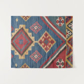 Tenture Kilim Royal Blue Yellow Classic (Devant (Horizontal))