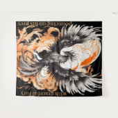 Tenture King of the Sky Eagle : Extra Large 88"x104" (Devant (Horizontal))