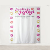 Tenture Kiss The Miss Goodbye Bachelorette Party Contexte (Devant)