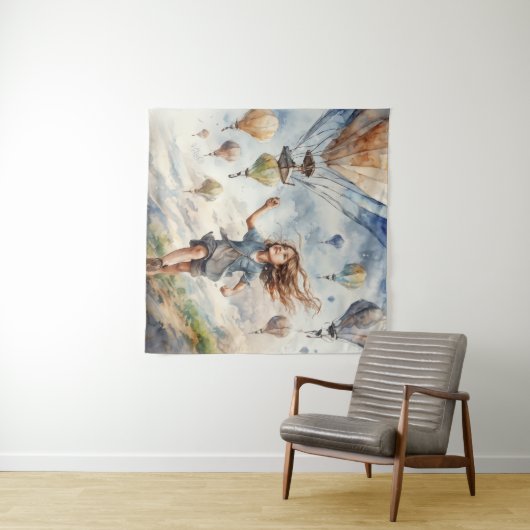 Tenture kite volant (En situation (horizontale))