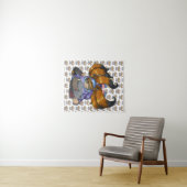 Tenture Kitsune (En situation (horizontale))