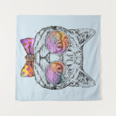 Tenture Kitty sage KAT (Devant (Horizontal))