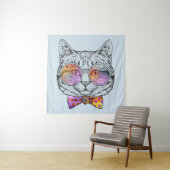 Tenture Kitty sage KAT (En situation)