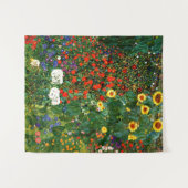 Tenture Klimt - Jardin agricole avec tournesols (Devant (Horizontal))