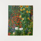 Tenture Klimt - Jardin agricole avec tournesols (Devant)