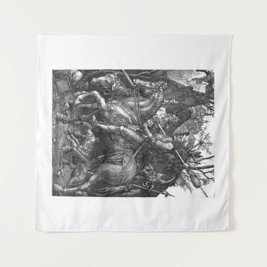 Tenture Knight Death Devil Albrecht Durer gravure art p (Devant (Horizontal))