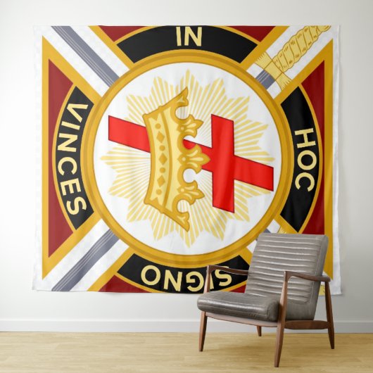 Tenture Knight Templar arrière-plan (En situation (horizontale))