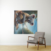 Tenture Koala Fishing (En situation (horizontale))