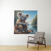 Tenture Koala Fishing (En situation)