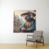 Tenture Koala Japon ancien (En situation)