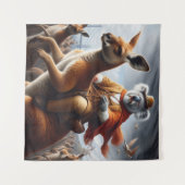 Tenture Koala Kangaroo Rider (Devant (Horizontal))