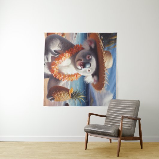 Tenture Koala Luau (En situation (horizontale))