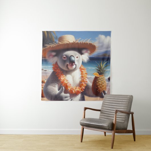 Tenture Koala Luau (En situation)