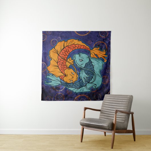 Tenture Koi Fish (En situation (horizontale))