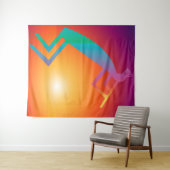 Tenture Kokopelli Sud-Ouest (En situation (horizontale))