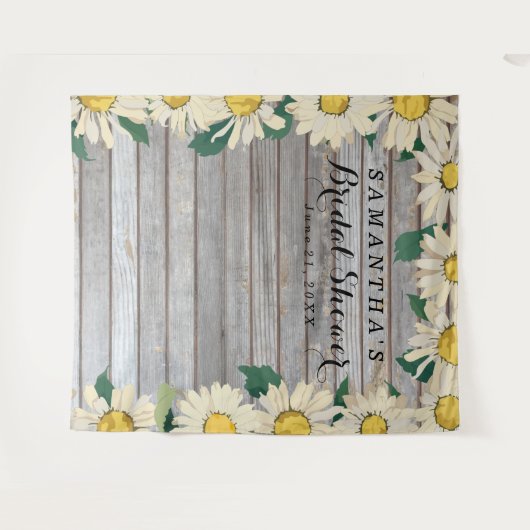 Tenture Koothèque de Fête de Mariage Champêtre avec Fleur (Devant (Horizontal))