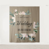 TENTURE KRAFT BLUSH OR FLORAL ACRÉELLE MARIAGE BIENVENUE (Devant)