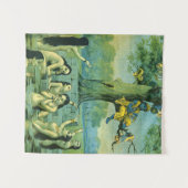 Tenture Krishna Leela par Raja Ravi Varma (Devant (Horizontal))