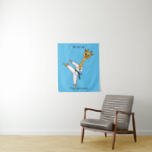 Tenture Kung Fu giraffe (En situation)