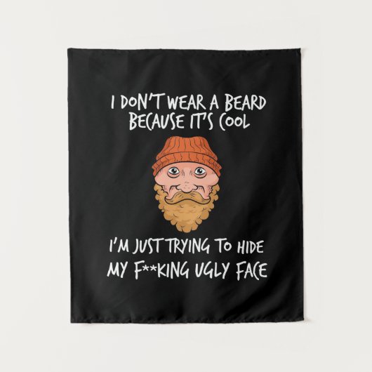 Tenture La barbe c'est cool (Devant)