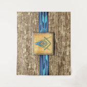 Tenture La boussole Carré égyptienne à pyramide (Devant)