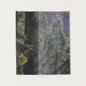 Tenture La brume neigeuse dans la forêt (Devant)