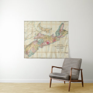 Tenture La carte de Mackinlay de la province de la