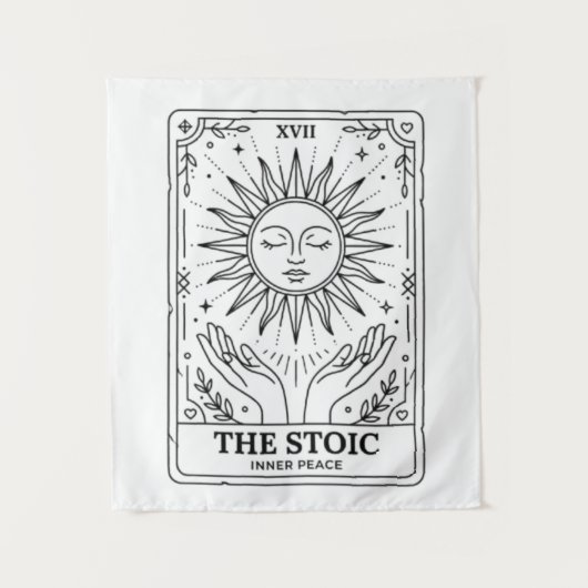 Tenture La Carte de Tarot Stoïque (Devant)