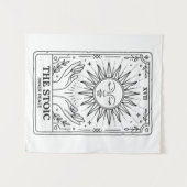 Tenture La Carte de Tarot Stoïque (Devant (Horizontal))