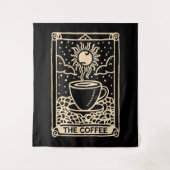 Tenture La carte tarot café sombre académicien (Devant)