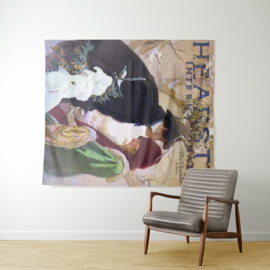 Tenture La couverture internationale de Hearst, Alphonse M (En situation (horizontale))