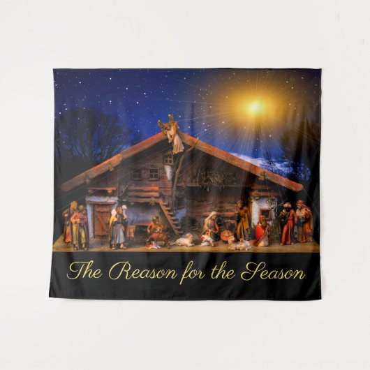 Tenture La Crèche de la Raison de la Saison (Devant (Horizontal))