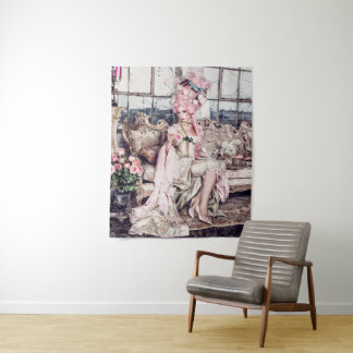 Tenture La Dame rose