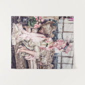 Tenture La Dame rose (Devant (Horizontal))