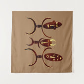 Tenture La danse tribale africaine (Devant (Horizontal))