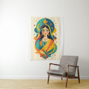 Tenture La déesse de la couleur : Un Imaginaire nuptial in