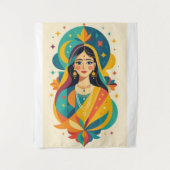 Tenture La déesse de la couleur : Un Imaginaire nuptial in (Devant)