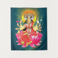 La déesse Gayatri Devi sur Lotus Hindu Deity