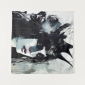 Tenture La déesse Peinture d'encre noire (Devant (Horizontal))