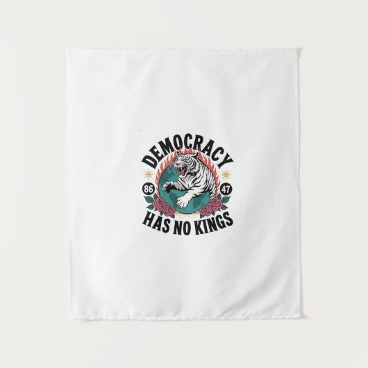 Tenture La démocratie n'a pas de rois 86 47 Tiger (Devant)