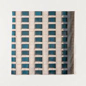 Tenture La façade du bâtiment moderne de forme rectangulai (Devant (Horizontal))