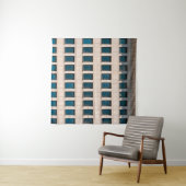 Tenture La façade du bâtiment moderne de forme rectangulai (En situation (horizontale))
