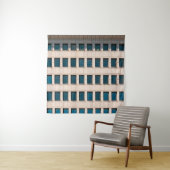 Tenture La façade du bâtiment moderne de forme rectangulai (En situation)