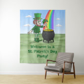Tenture La fête de la Saint-Patrick des Leprechauns (En situation)