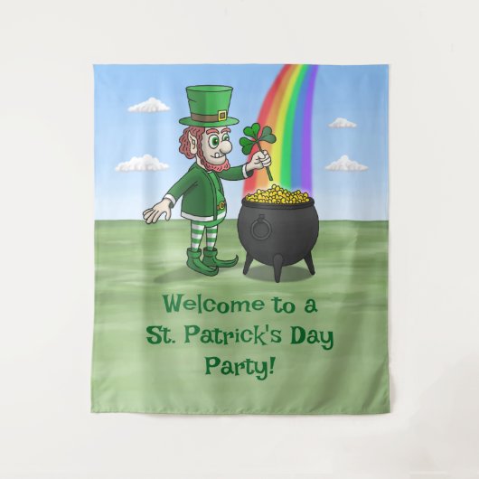 Tenture La fête de la Saint-Patrick des Leprechauns (Devant)
